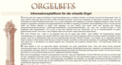 Desktop Screenshot of orgelbits.de